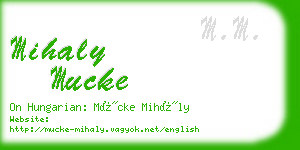 mihaly mucke business card